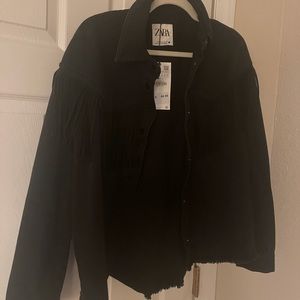 Zara black jacket small